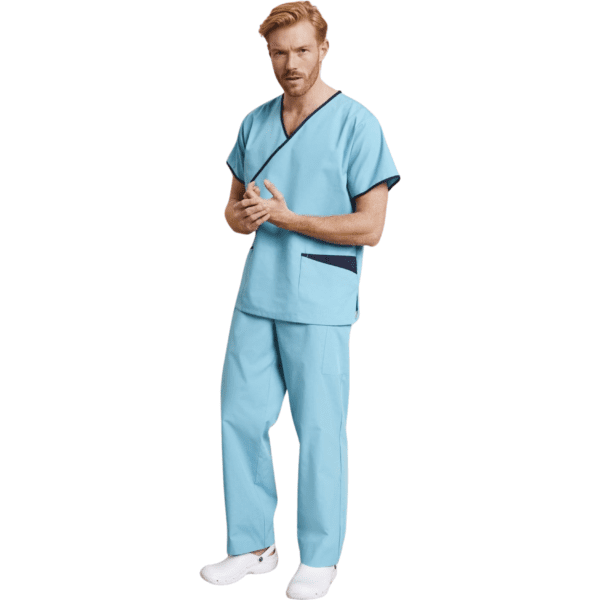 Mock Wrap Scrub Top